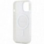 Kryt DKNY Repeat Texture Pattern Stripe na Apple iPhone 15 Plus MagSAFE  Růžový