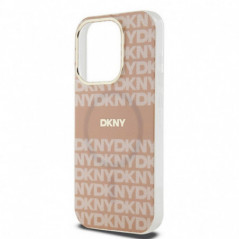 Kryt DKNY Repeat Texture Pattern Stripe na Apple iPhone 15 Pro Max MagSAFE  Růžový