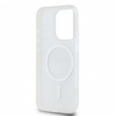 Kryt DKNY Repeat Texture Pattern Stripe na Apple iPhone 15 Pro MagSAFE  Béžový
