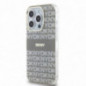 Kryt DKNY Repeat Texture Pattern Stripe na Apple iPhone 15 Pro Max MagSAFE  Béžový