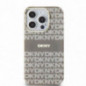 Kryt DKNY Repeat Texture Pattern Stripe na Apple iPhone 15 Pro Max MagSAFE  Béžový