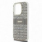 Kryt DKNY Repeat Texture Pattern Stripe na Apple iPhone 15 Pro Max MagSAFE  Béžový