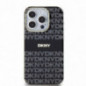 Kryt DKNY Repeat Texture Pattern Stripe na Apple iPhone 13 Pro MagSAFE  Černý