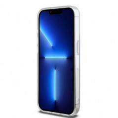 Kryt DKNY Repeat Texture Pattern Stripe na Apple iPhone 13 Pro Max MagSAFE  Černý