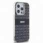 Kryt DKNY Repeat Texture Pattern Stripe na Apple iPhone 14 Pro MagSAFE  Černý