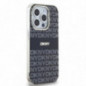 Kryt DKNY Repeat Texture Pattern Stripe na Apple iPhone 15 Pro MagSAFE  Černý