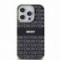 Kryt DKNY Repeat Texture Pattern Stripe na Apple iPhone 15 Pro Max MagSAFE  Černý