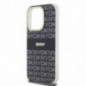 Kryt DKNY Repeat Texture Pattern Stripe na Apple iPhone 15 Pro Max MagSAFE  Černý