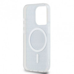 Kryt DKNY Repeat Texture Pattern Stripe na Apple iPhone 15 Pro Max MagSAFE  Černý