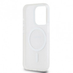 Kryt DKNY Repeat Texture Pattern Stripe na Apple iPhone 13 Pro MagSAFE  Růžový