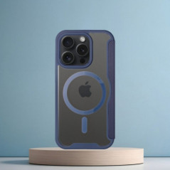 Peněženkové pouzdro Smart Mag Book na Apple iPhone 16 Elegantní  MagSAFE  Modrý