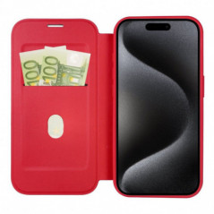 Peněženkové pouzdro Smart Mag Book na Apple iPhone 16 Pro Elegantní  MagSAFE  Červený