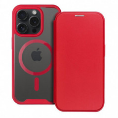 Peněženkové pouzdro Smart Mag Book na Apple iPhone 16 Pro Max Elegantní  MagSAFE  Červený