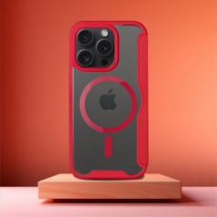 Peněženkové pouzdro Smart Mag Book na Apple iPhone 16 Pro Max Elegantní  MagSAFE  Červený