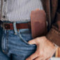 Univerzální pouzdro, Pouzdro na opasek ROYAL - Leather universal flap pocket na XIAOMI Redmi Note 10 Pro Max Hnědý
