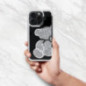 Kryt Teddy bear na Apple iPhone 14 Stříbrný