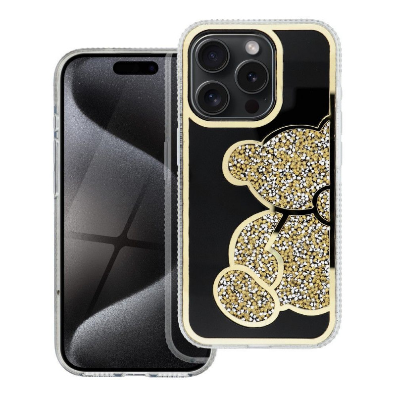 Kryt Teddy bear na Apple iPhone SE 2022 5G Zlatý