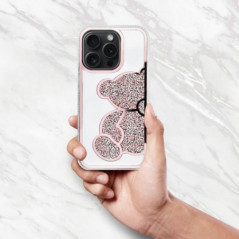 Kryt Teddy bear na Apple iPhone 8 Růžový