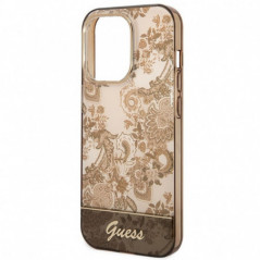 Kryt Guess IML Electro Cam TDJ na Apple iPhone 14 Pro Okrový