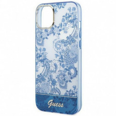 Kryt Guess IML Electro Cam TDJ na Apple iPhone 14 Plus Modrý