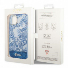 Kryt Guess IML Electro Cam TDJ na Apple iPhone 14 Plus Modrý