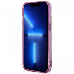Kryt Guess IML Electro Cam TDJ na Apple iPhone 14 Světle cyklámenový