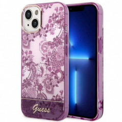 Kryt Guess IML Electro Cam TDJ na Apple iPhone 14 Světle cyklámenový