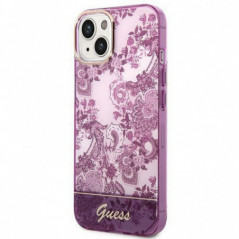 Kryt Guess IML Electro Cam TDJ na Apple iPhone 14 Světle cyklámenový