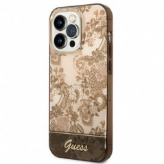 Kryt Guess IML Electro Cam TDJ na Apple iPhone 14 Pro Max Okrový