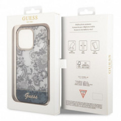 Kryt Guess IML Electro Cam TDJ na Apple iPhone 14 Pro Šedý