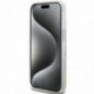 Kryt Guess Liquid Glitter Gold Stripes na Apple iPhone 15 Plus Průhledný