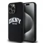 Kryt DKNY Silicone White Arch Logo na Apple iPhone 13 Pro Max MagSAFE  Černý