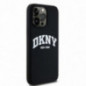 Kryt DKNY Silicone White Arch Logo na Apple iPhone 13 Pro Max MagSAFE  Černý