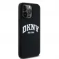 Kryt DKNY Silicone White Arch Logo na Apple iPhone 13 Pro Max MagSAFE  Černý