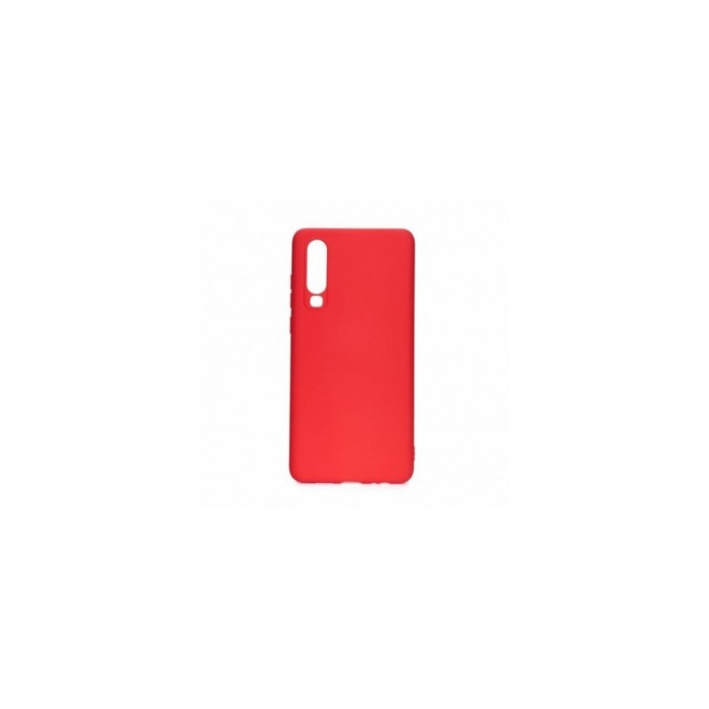 SOFT na Huawei P30 FORCELL Silikonový kryt, obal Červený