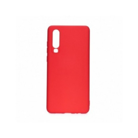 SOFT na Huawei P30 FORCELL Silikonový kryt, obal Červený