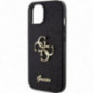 Kryt Guess Fixed Glitter Big 4G na Apple iPhone 15 Plus Černý