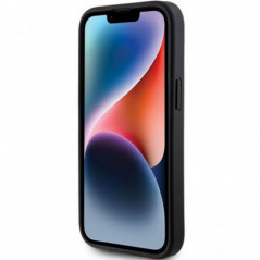 Kryt Guess Fixed Glitter Big 4G na Apple iPhone 15 Plus Černý