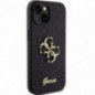 Kryt Guess Fixed Glitter Big 4G na Apple iPhone 15 Plus Černý