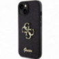 Kryt Guess Fixed Glitter Big 4G na Apple iPhone 15 Plus Černý