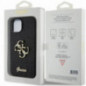 Kryt Guess Fixed Glitter Big 4G na Apple iPhone 15 Plus Černý