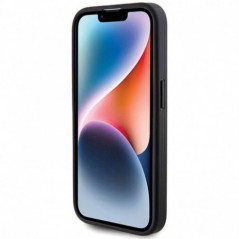 Kryt Guess Fixed Glitter Big 4G na Apple iPhone 15 Pro Černý