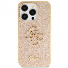 Kryt Guess Fixed Glitter Big 4G na Apple iPhone 14 Pro Max Zlatý