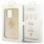 Kryt Guess Fixed Glitter Big 4G na Apple iPhone 14 Pro Max Zlatý