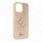 Kryt Guess Fixed Glitter Big 4G na Apple iPhone 13 Pro Max Zlatý