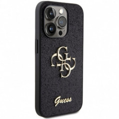 Kryt Guess Fixed Glitter Big 4G na Apple iPhone 15 Pro Max Černý