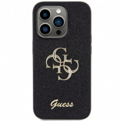 Kryt Guess Fixed Glitter Big 4G na Apple iPhone 15 Pro Max Černý
