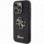 Kryt Guess Fixed Glitter Big 4G na Apple iPhone 15 Pro Max Černý