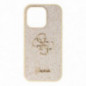 Kryt Guess Fixed Glitter Big 4G na Apple iPhone 14 Pro Zlatý