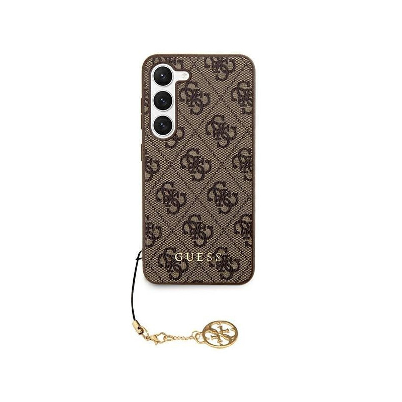 Kryt Guess 4G Charm na Samsung Galaxy S24 Hnědý